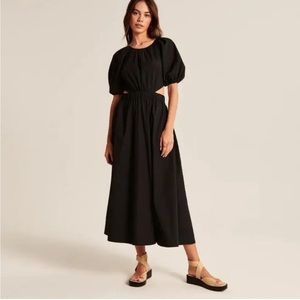 Abercrombie & Fitch High Neck open back midi dress NWT